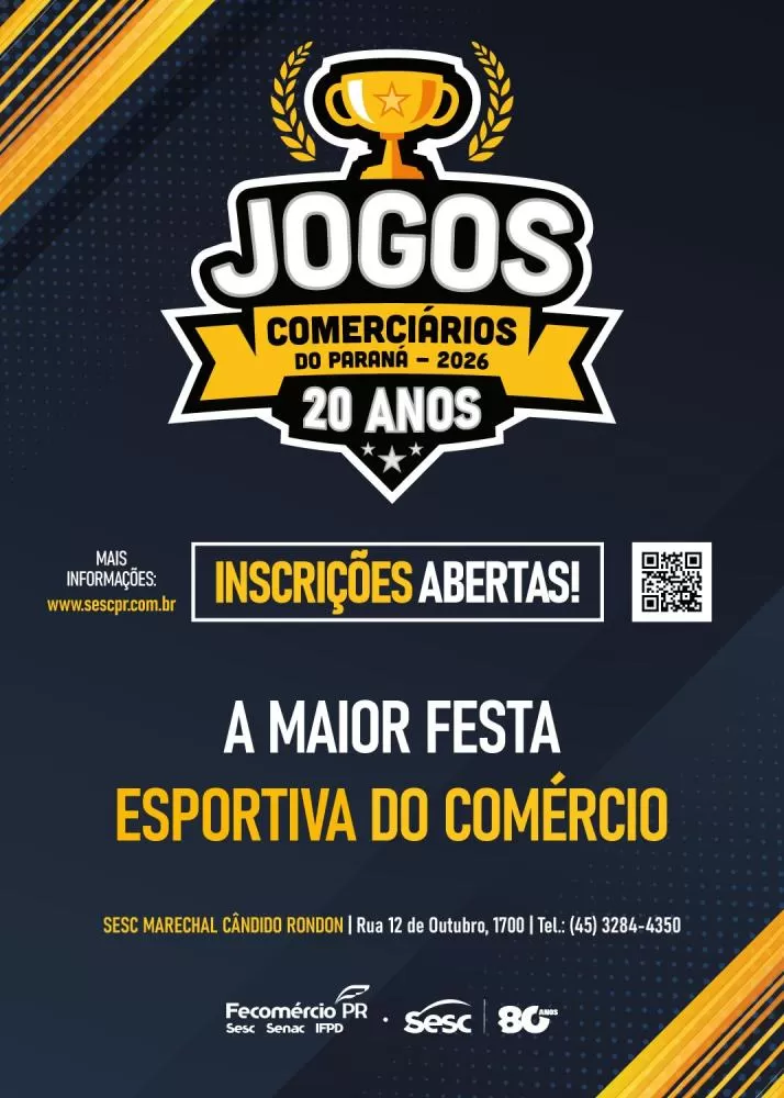 Inscrições para jogos comerciarios do Sesc estão abertas