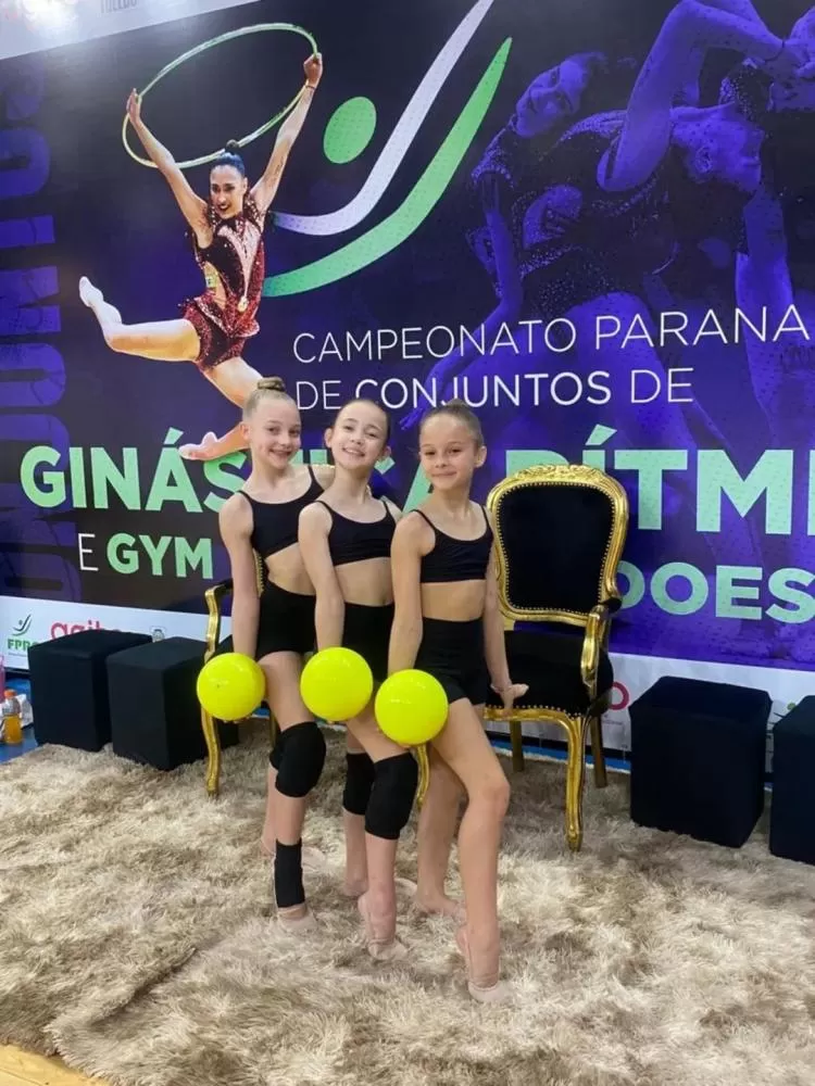 Trio rondonense conquista título no Campeonato Paranaense de Conjuntos de Ginástica Rítmica