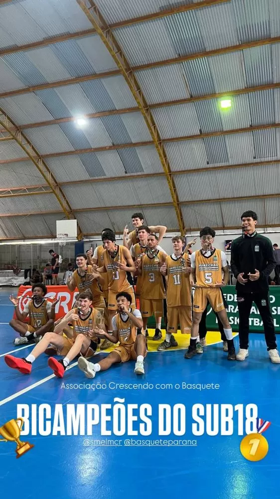 Prefeitura de Marechal Cândido Rondon/ACB conquista o bicampeonato estadual Sub-18 de Basquete