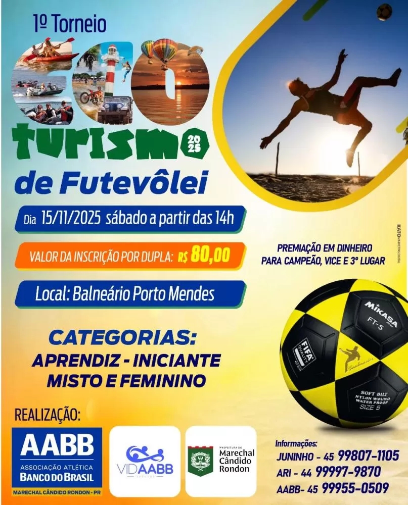 1º TORNEIO ECOTURISMO DE FUTEVÔLEI 