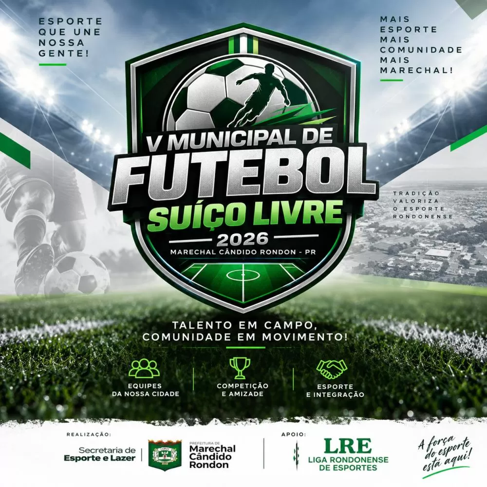 V Municipal de Futebol Suíço Livre de Marechal Cândido Rondon começa com sete jogos