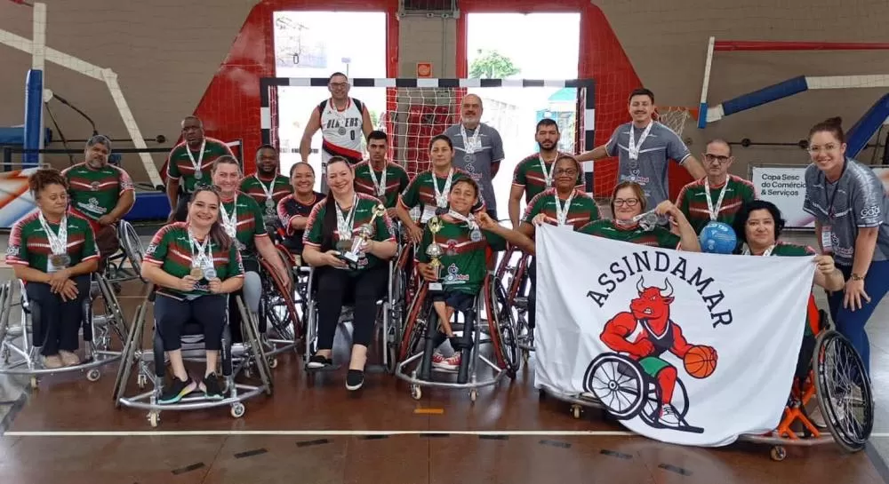 Equipe rondonense de handebol de cadeira de rodas conquista duas medalhas de prata na Copa Sesc 