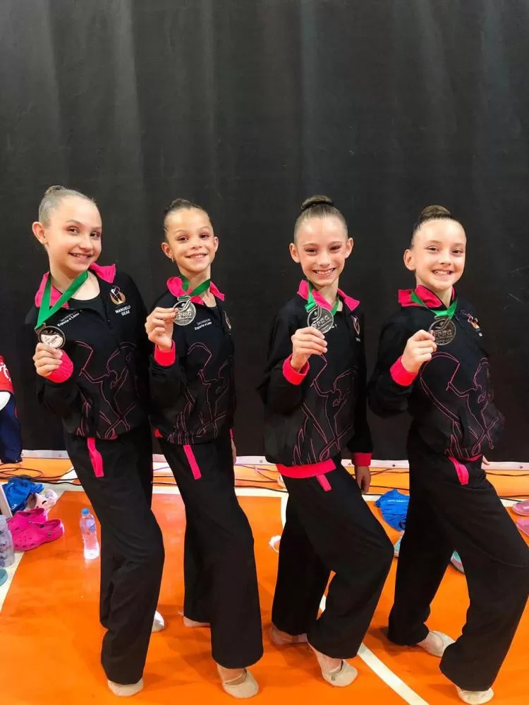 Grupo rondonense de ginástica rítmica brilha em campeonato em Maringá